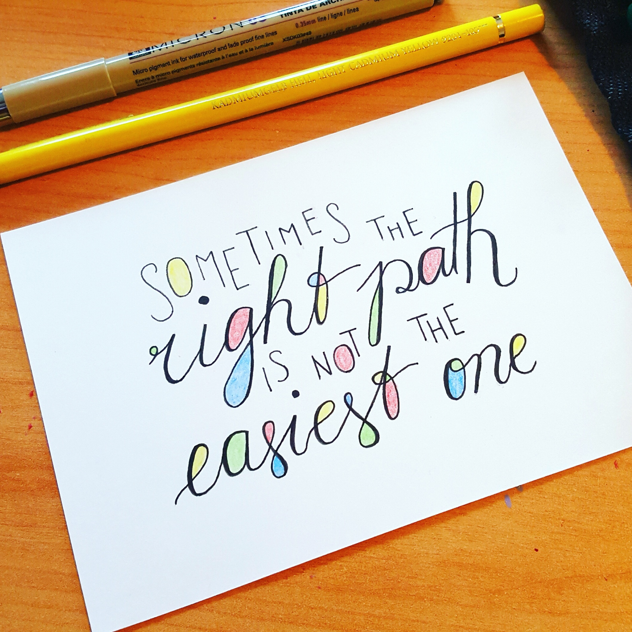 Workshop Yoga meets Hand Lettering - Bei dir zu Hause